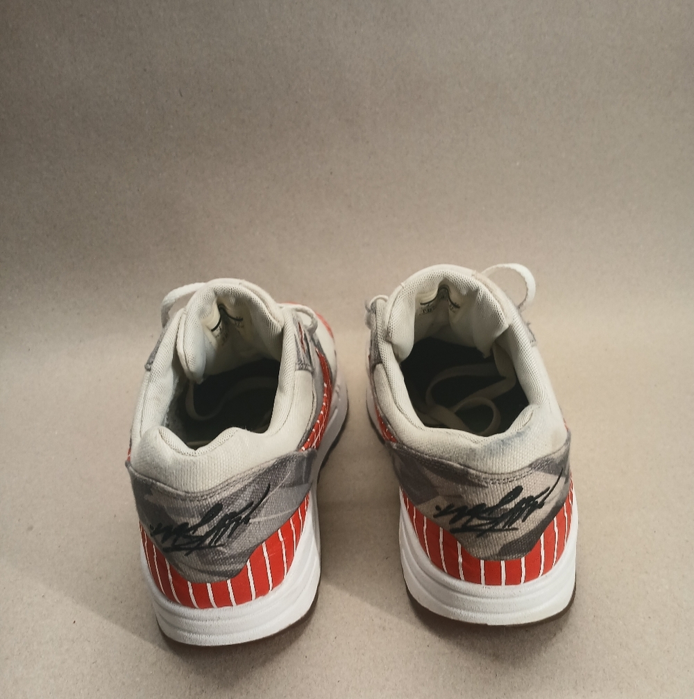 Nike Wasafu X Air Max 1 Red and Gray Men's Shoes - Picture 5 of 16